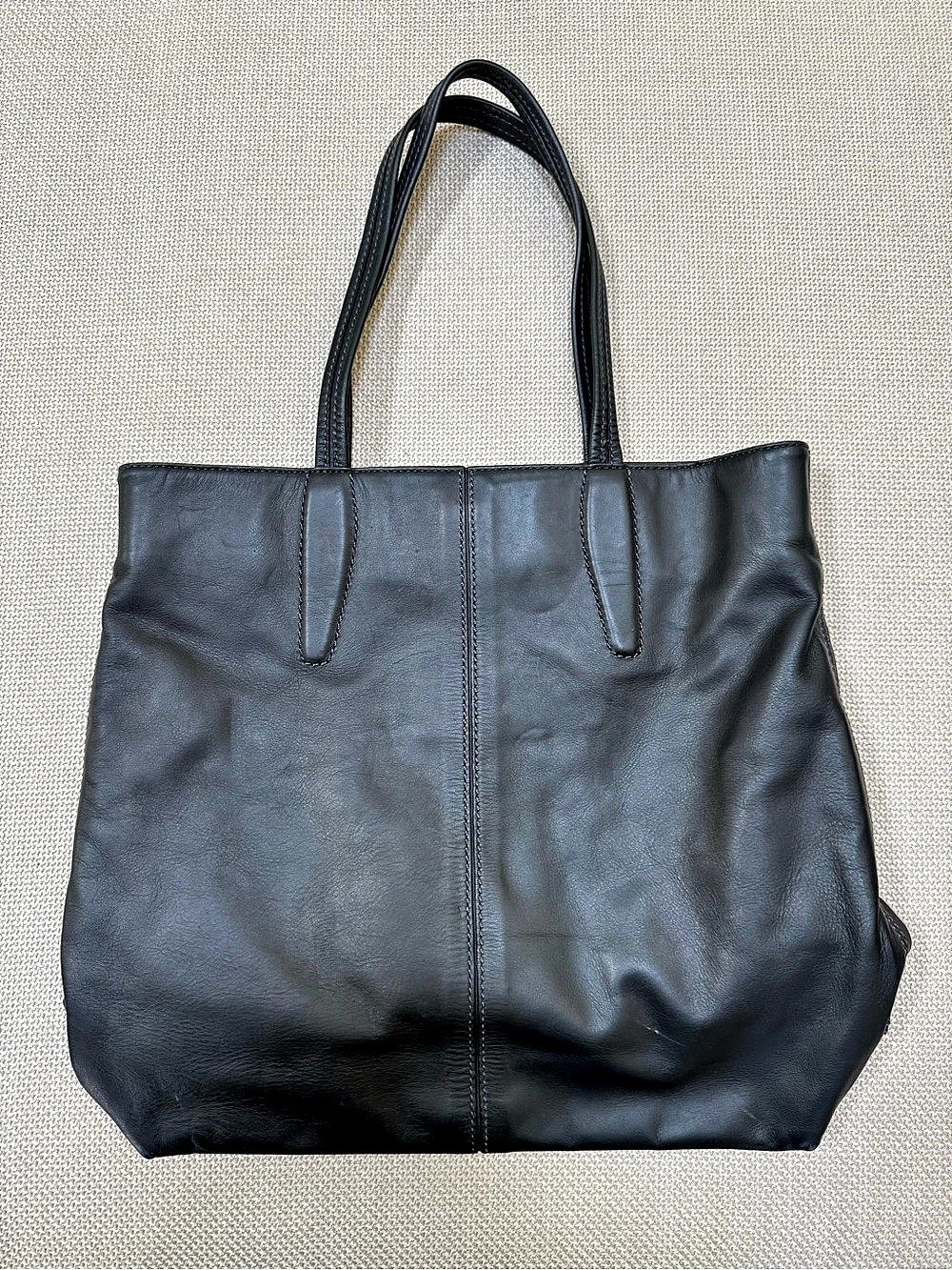 TUMI Black Leather Tote